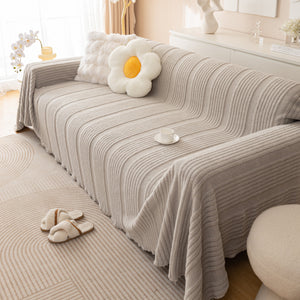 Luxury Oversized Soft Plush L Shape Couch Cover Sofa Throw Cover, Extra Large Blanket to Cover Couch