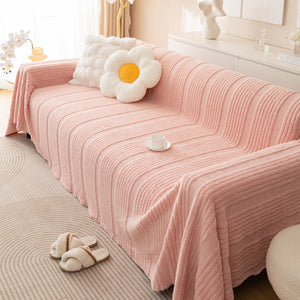 Luxury Oversized Soft Plush L Shape Couch Cover Sofa Throw Cover, Extra Large Blanket to Cover Couch