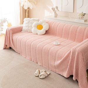 Luxury Oversized Soft Plush L Shape Couch Cover Sofa Throw Cover, Extra Large Blanket to Cover Couch