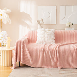 Luxury Oversized Soft Plush L Shape Couch Cover Sofa Throw Cover, Extra Large Blanket to Cover Couch