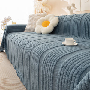 Luxury Oversized Soft Plush L Shape Couch Cover Sofa Throw Cover, Extra Large Blanket to Cover Couch