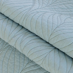 Leaf Vein Textured Cotton Quilted Sofa Slipcover, Non-Slip Modular Couch Covers