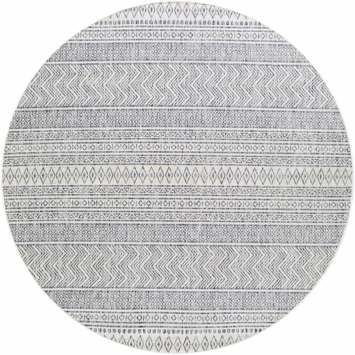 Madras Navy All Over Performance Rug