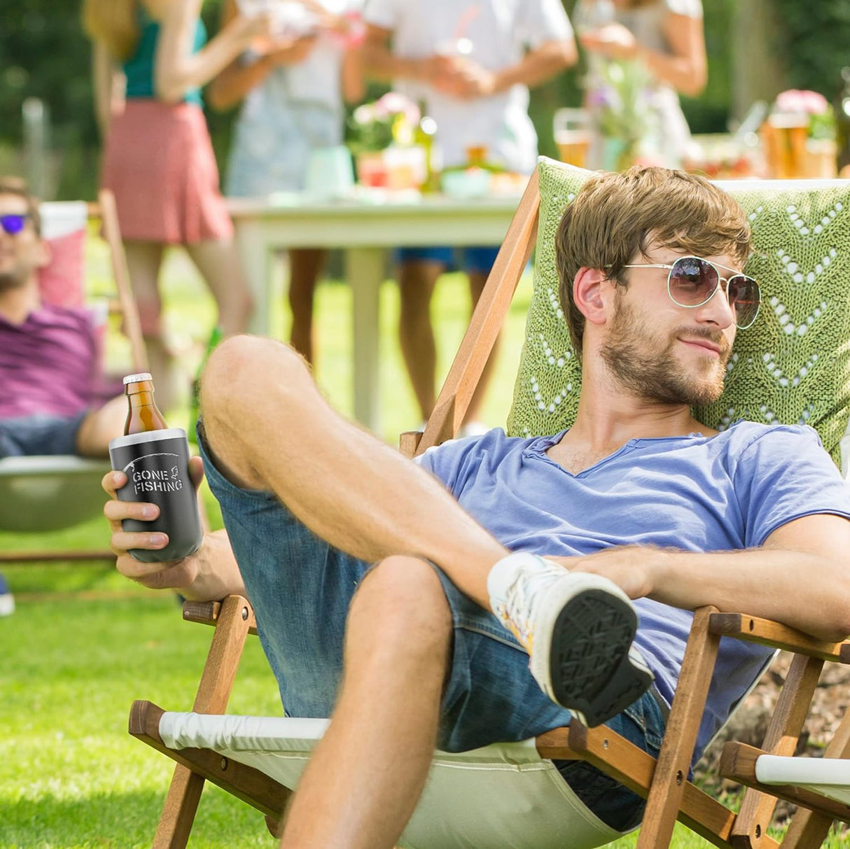 Can Cooler Gift for Dad, Insulated for 12oz Standard Beer, Soda Can, Tumbler