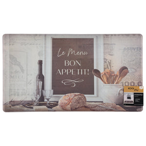 Anti-Fatigue Kitchen Mat 'Bon Apetit' - 2 Sizes