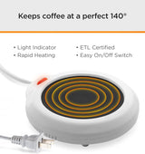 Funny Coffee Mug with Warmer Have a Nice Day Sarcastic Coffee Mug with Electric Heated Base - Novelty Christmas Gift Idea for Coworker/Coffee Lover, Men/Women (Gift Boxed)