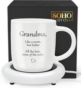 SoHo-Funny-Gift-for-Grandma,-Coffee-Mug-with-Warmer,-Electric-Heated-Cup-for-Coffee-Lover-Gifts-for-Birthday/Christmas,-12oz-(Gift-Boxed)-