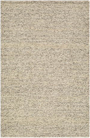 Clayne Beige & Charcoal Premium Wool Area Rug