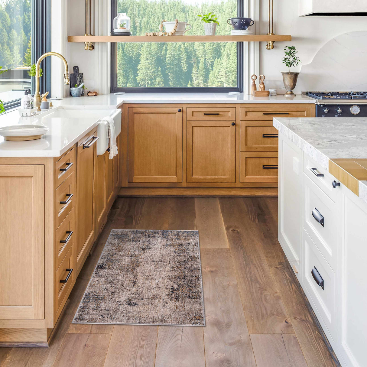 Odell Abstract Luxe Fringe Rug