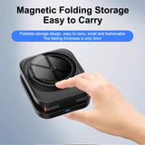 FlexiTrip Foldable Wireless Charger – Compact, Fast Charging, Portable Design for iPhone, Android, and Qi-Enabled Devices