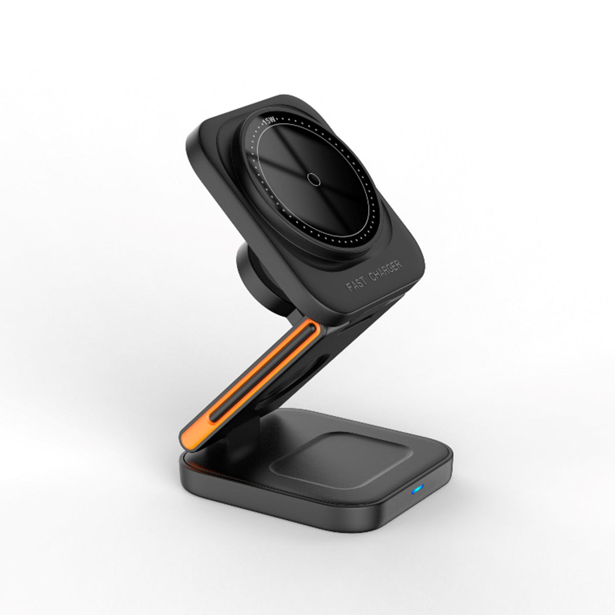 FlexiTrip Foldable Wireless Charger – Compact, Fast Charging, Portable Design for iPhone, Android, and Qi-Enabled Devices