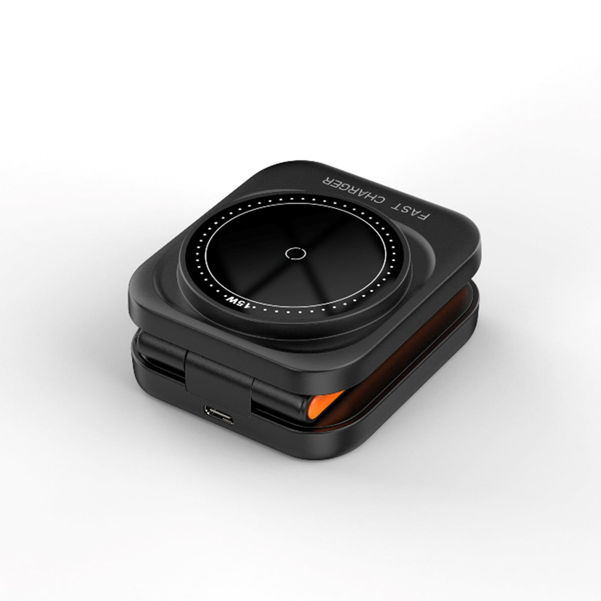 FlexiTrip Foldable Wireless Charger – Compact, Fast Charging, Portable Design for iPhone, Android, and Qi-Enabled Devices