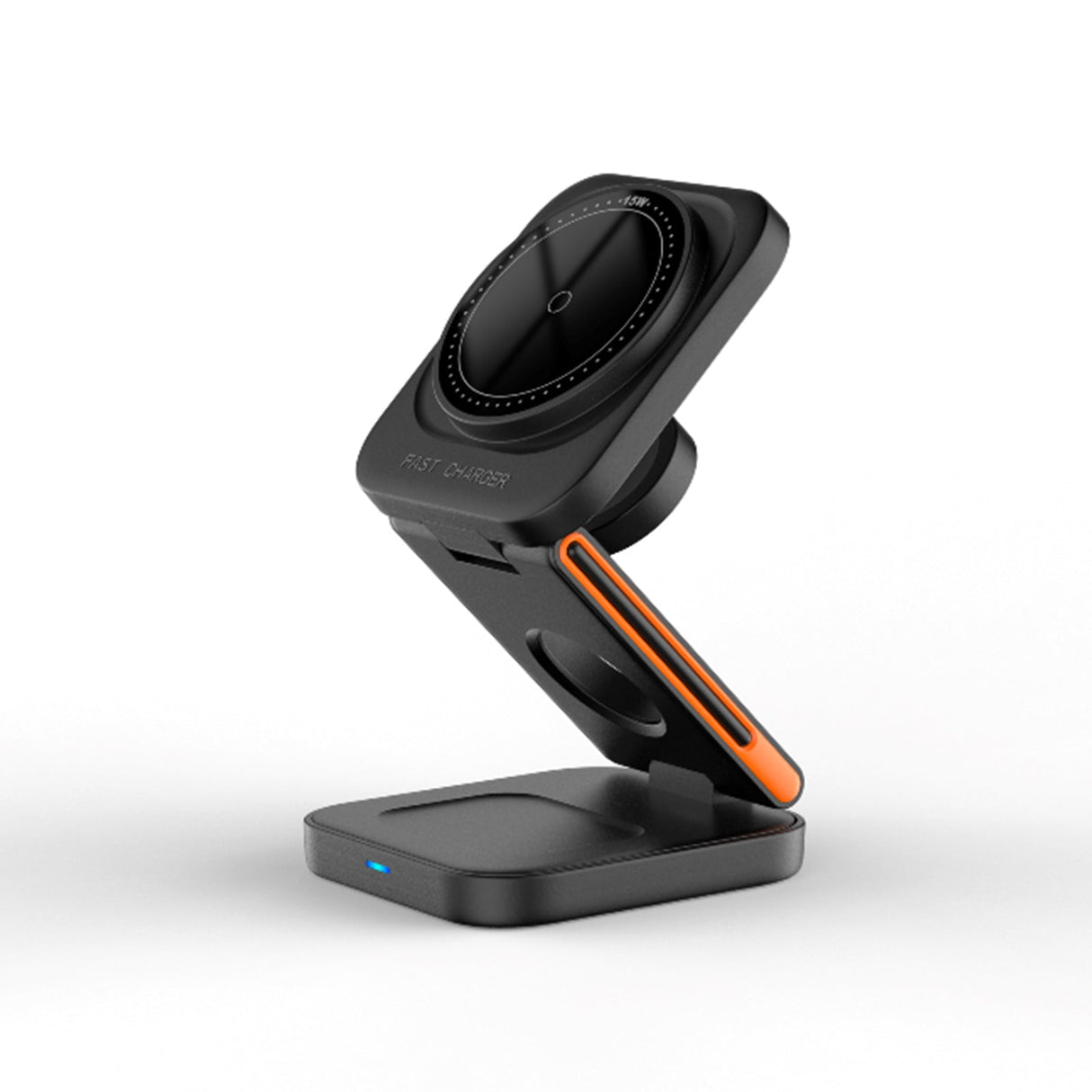 FlexiTrip Foldable Wireless Charger – Compact, Fast Charging, Portable Design for iPhone, Android, and Qi-Enabled Devices