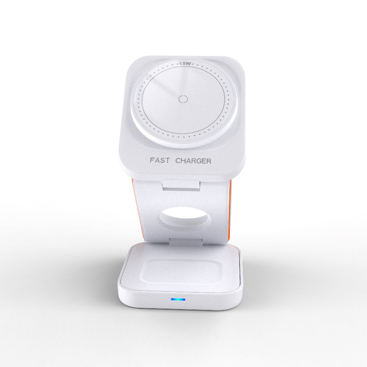 FlexiTrip Foldable Wireless Charger – Compact, Fast Charging, Portable Design for iPhone, Android, and Qi-Enabled Devices