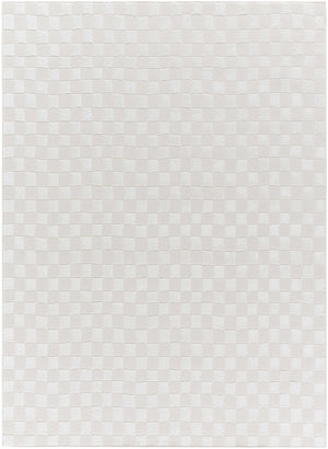 Carina Light 3D Checkered Washable Area Rug