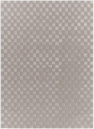 Carina Dark 3D Checkered Washable Area Rug