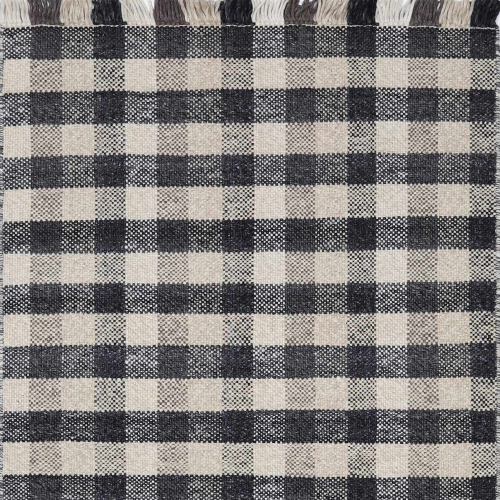 Chilliwack Gray Plaid Wool Rug