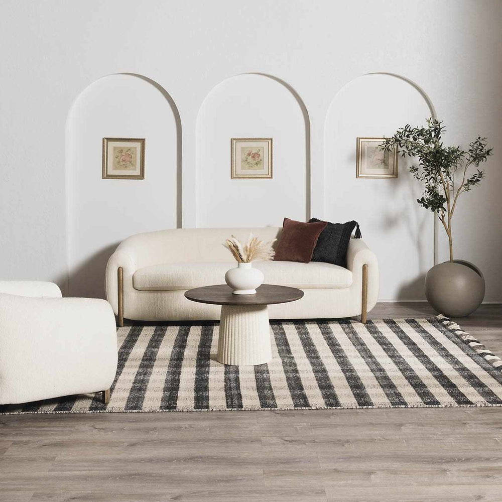 Chilliwack Gray Plaid Wool Rug