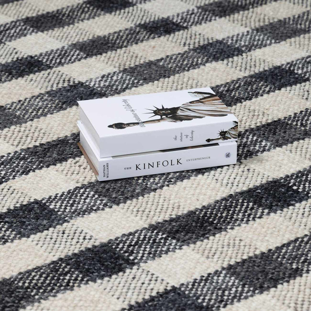 Chilliwack Gray Plaid Wool Rug