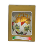 4" Hand Painted Italian Import Christmas Ornament- Glowing Holiday Candles