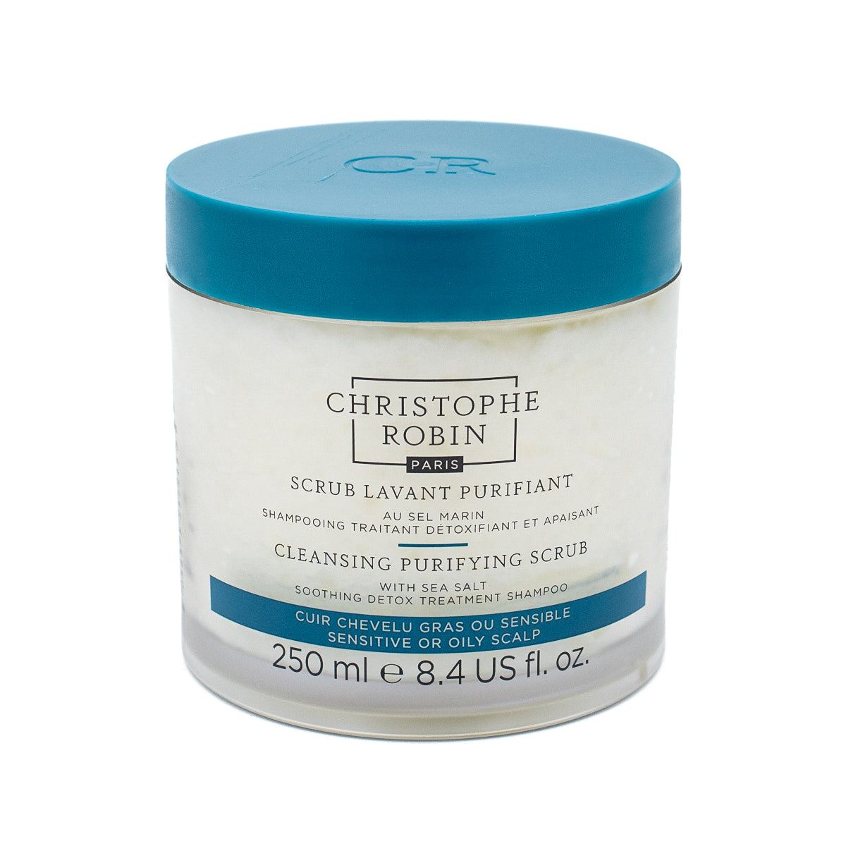 CHRISTOPHE ROBIN Cleansing Purifying Scrub with Sea Salt 8.4oz