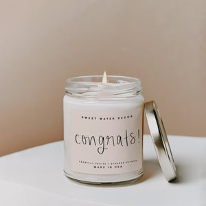 Congrats!-Soy-Candle-Clear-Jar-9-oz-(Island-Air)-Candles