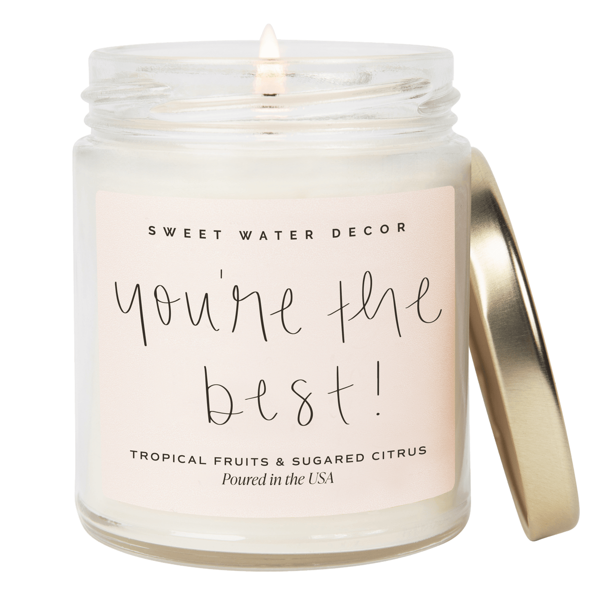 You're The Best! Soy Candle - Clear Jar - 9 oz (Island Air)
