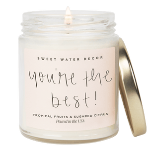 You're The Best! Soy Candle - Clear Jar - 9 oz (Island Air)