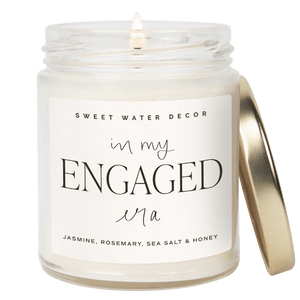 In My Engaged Era Soy Candle - Clear Jar - 9 oz (Wildflowers and Salt)