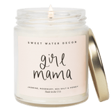 Girl Mama Soy Candle - Clear Jar - 9 oz (Wildflowers and Salt)