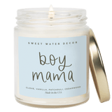Boy Mama Soy Candle - Clear Jar - 9 oz (Palo Santo Patchouli)
