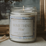 Something Blue Soy Candle - Clear Jar - 9 oz