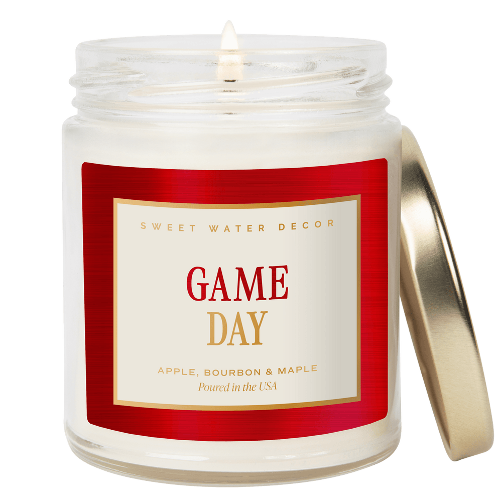 Game Day Red Soy Candle - Clear Jar - 9 oz