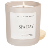 Spa Day Soy Candle - Tan Matte Jar - 15 oz