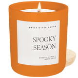 Spooky Season Soy Candle - Orange Matte Jar - 15 oz (Cozy Season)
