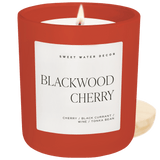 Blackwood Cherry Soy Candle - Red Matte Jar - 15 oz