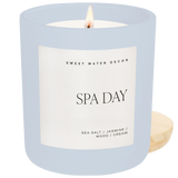 Spa Day Soy Candle - Blue Matte Jar - 15 oz