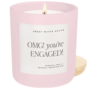 Omg!-You're-Engaged!-Soy-Candle-Pink-Matte-Jar-15-oz-Candles