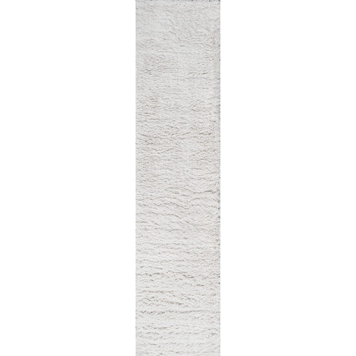 Groovy Solid Shag Runner Rug