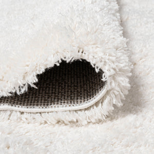 Groovy Solid Shag Runner Rug