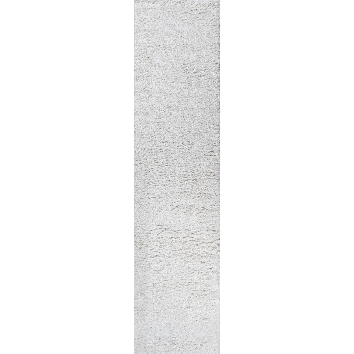 Groovy Solid Shag Runner Rug