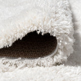 Groovy Solid Shag Runner Rug