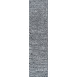 Groovy Solid Shag Runner Rug
