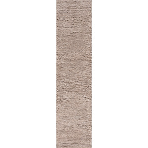 Groovy Solid Shag Runner Rug