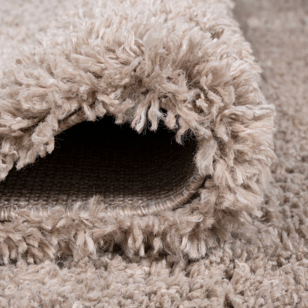 Groovy Solid Shag Runner Rug