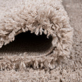 Groovy Solid Shag Runner Rug