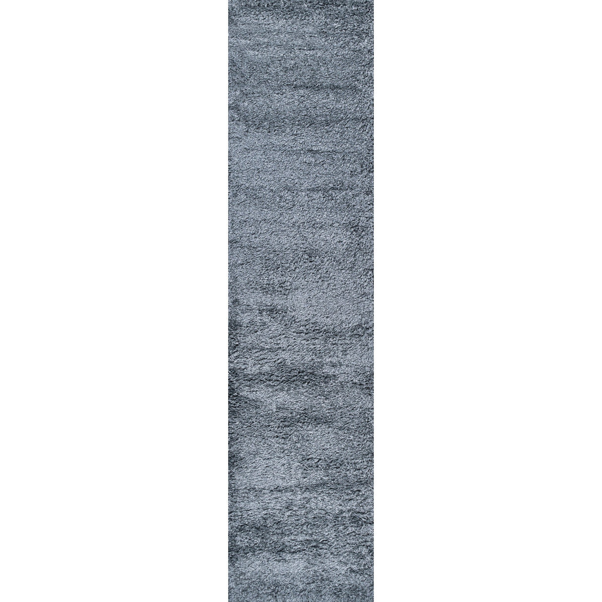 Groovy Solid Shag Runner Rug