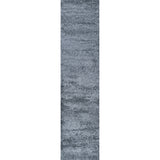 Groovy Solid Shag Runner Rug
