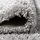 Groovy Solid Shag Runner Rug