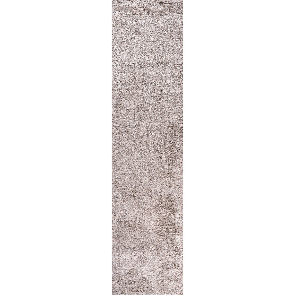 Groovy Solid Shag Runner Rug